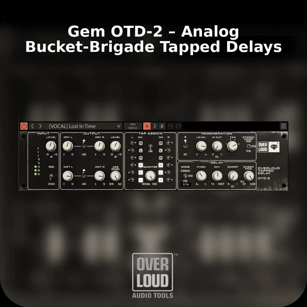 Gem OTD-2 – Analog Bucket-Brigade Tapped Delays