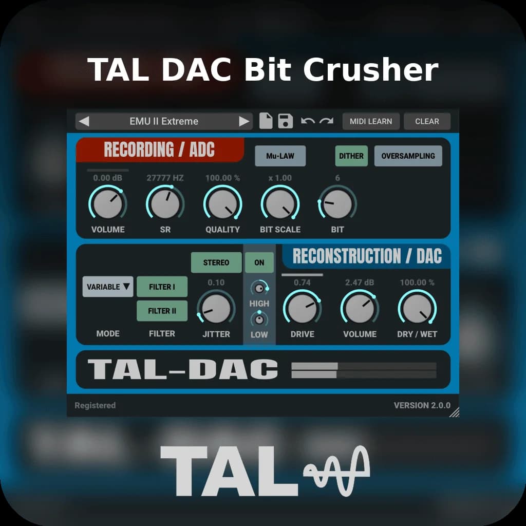 TAL DAC Bit Crusher